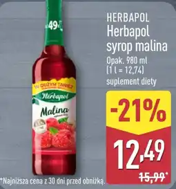 ALDI Herbapol syrop malina oferta
