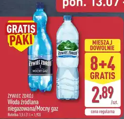 ALDI ŻYWIEC ZDRÓJ Woda źródłana oferta
