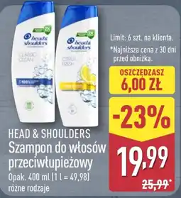 ALDI Szampon do włosów przeciwlupieżowy oferta