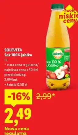 Lidl Sok 100% jabłko oferta
