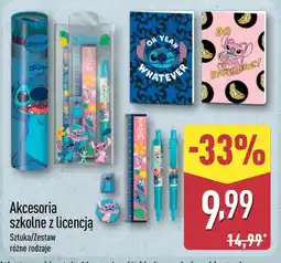 ALDI Akcesoria szkolne z licencją Stitch oferta