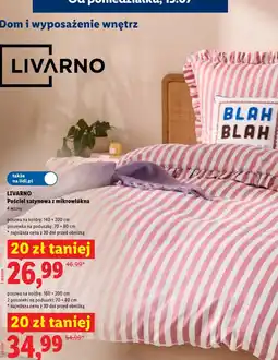 Lidl Pościel satynowa z mikrowłókna oferta