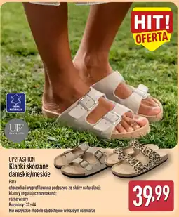 ALDI UP2FASHION Klapki skórzane damskie/męskie oferta