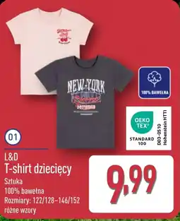 ALDI L&D T-shirt dziecięcy oferta