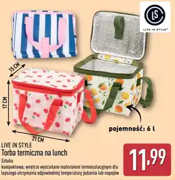 ALDI Torba termiczna na lunch LIVE IN STYLE oferta