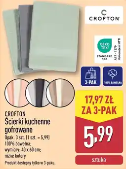 ALDI Ścierki kuchenne gofrowane oferta