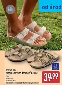 ALDI UP2FASHION Klapki skórzane damskie/męskie oferta