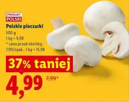 Lidl Polskie pieczarki oferta