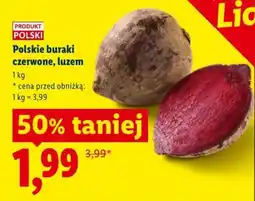 Lidl Polskie buraki czerwone, luzem oferta