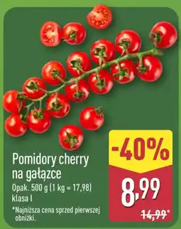ALDI Pomidory cherry na gałązce oferta
