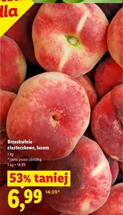 Lidl Brzoskwinie ciasteczkowe, luzem oferta