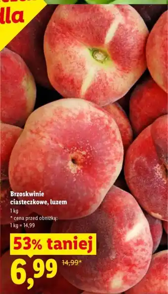 Lidl Brzoskwinie ciasteczkowe, luzem oferta