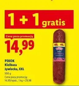 Lidl PIKOK Kiełbasa żywiecka, XXL oferta