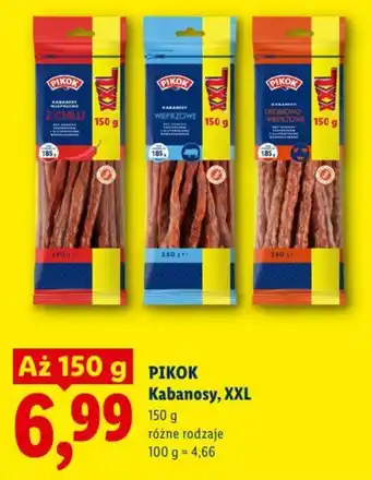 Lidl PIKOK Kabanosy, XXL oferta