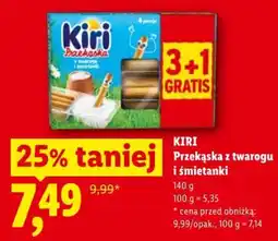 Lidl Kiri Przekąska z twarogu i śmietanki oferta