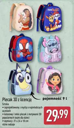 ALDI Plecak 3D z licencją oferta