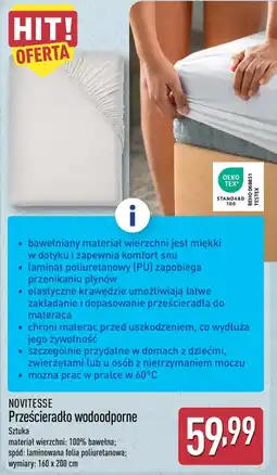 ALDI NOVITESSE Prześcięradło wodoodporne oferta