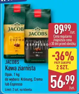 ALDI JACOBS Kawa ziarnista oferta