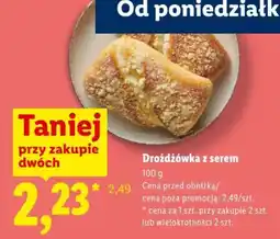 Lidl Drożdżówka z serem oferta