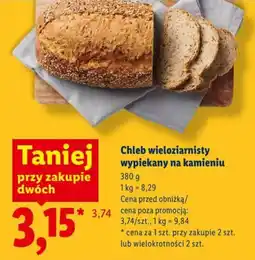 Lidl Chleb wieloziarnisty wypiekany na kamieniu oferta