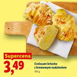 Lidl Croissant brioche z kremowym nadzieniem oferta