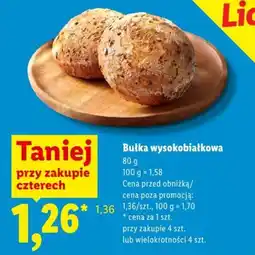 Lidl Bułka wysokobiałkowa oferta