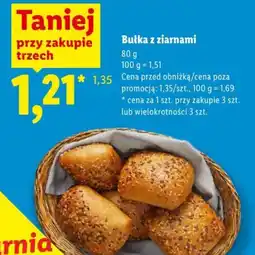 Lidl Bułka z ziarńami oferta
