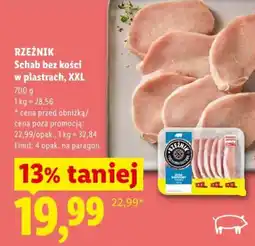 Lidl Rzeźnik Schab bez kości oferta