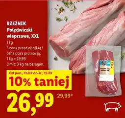 Lidl RZEŹNIK Polędwiczki wieprzowe, XXL oferta