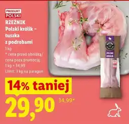 Lidl RZEŹNIK Polski królik - tuszka z podrobami oferta