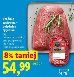 Lidl Rzeźnik Wołowina – polędwica cygańska oferta