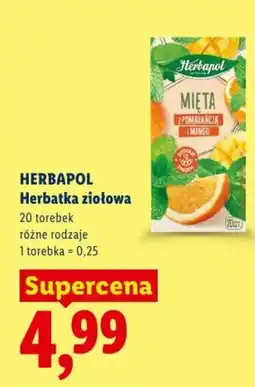 Lidl Herbatka ziołowa Mięta z Pomarańcza i Mango oferta