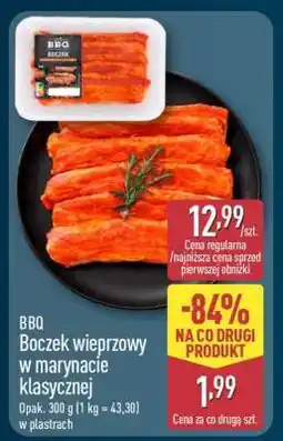 ALDI BBQ Boczek wieprzowy w marynacie klasycznej oferta