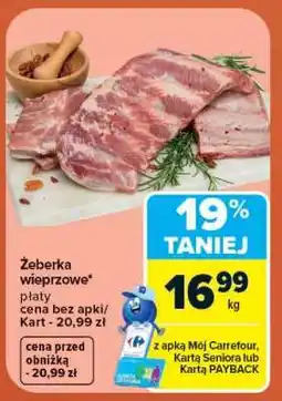 Carrefour Żeberka wieprzowe oferta