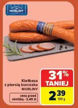 Carrefour Kiełbasa z piersią kurczaka oferta