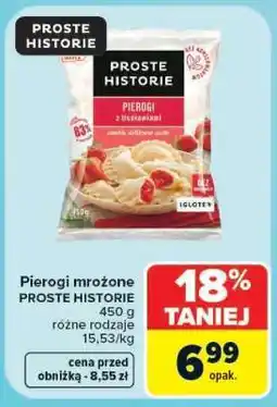 Carrefour Pierogi mrożone PROSTE HISTORIE oferta