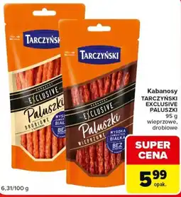 Carrefour Market Kabanosy TARCZYŃSKI EXCLUSIVE PALUSZKI wieprzowe, drobiowe oferta