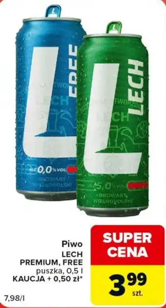 Piwo LECH PREMIUM, FREE