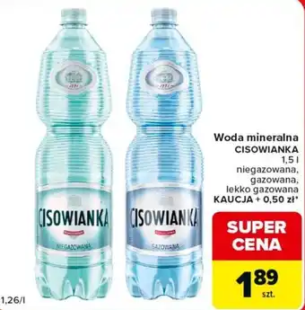 Carrefour Market Woda mineralna CISOWIANKA oferta