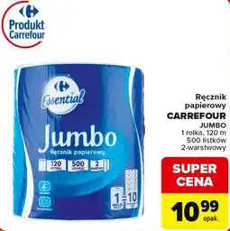 Carrefour Market Ręcznik papierowy Essential Jumbo oferta