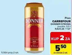Carrefour Market Piwo DONNER STRONG oferta