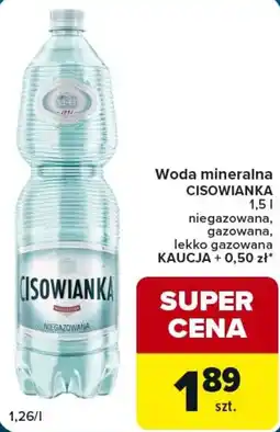 Globi Woda mineralna CISOWIANKA niegazowana oferta