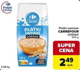 Globi Płatki owsiane Carrefour Górskie oferta