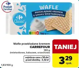 Globi Wafle przekładane kremem CARREFOUR oferta