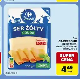 Carrefour Express Ser Edamski plastry Carrefour Classic oferta