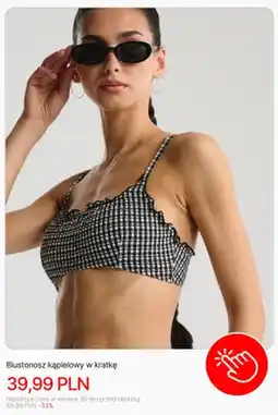 Cropp Biustonosz kąpielowy w kratkę Cropp oferta