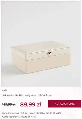 Szkatułka na biżuterię home&you Heart 23x14,7 cm