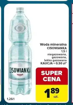 Globi Woda mineralna Cisowianka gazowana oferta