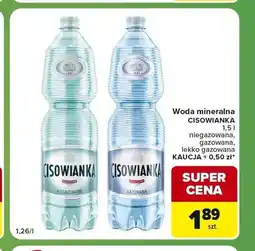 Carrefour Express Woda mineralna Cisowianka lekko gazowana oferta
