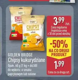 ALDI Chipsy kukurydziane solone Golden Bridge oferta